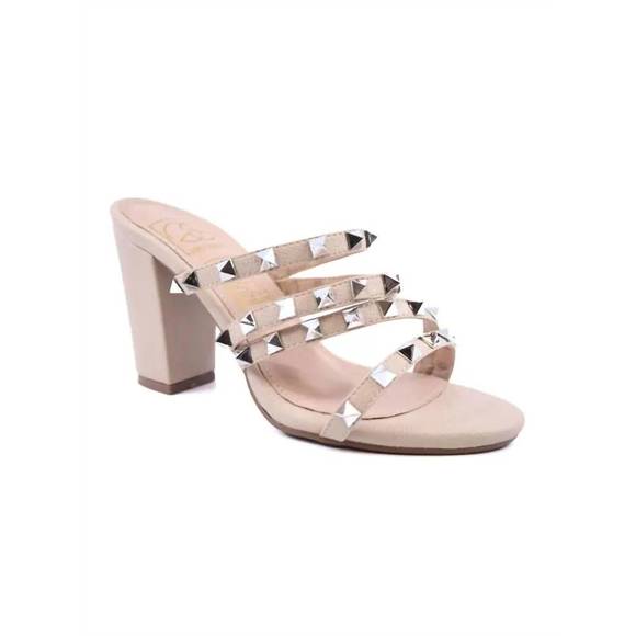 NEW EVERGLADES carla sandals in nude - Picture 1 of 2